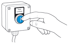 Graphical representation of a push button